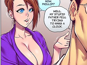 porn comics with brunette that have giant tits and hot ass