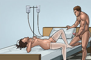Cum on me, cover me with your hot sperm on this sex gangsters sex game