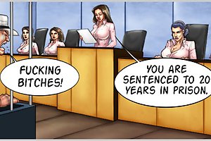 You are sentenced to twenty years in prison! Fucking cartoon bitches I'm innocent!