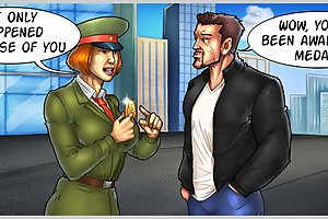 Best cartoon sex game with uniform whore picking up big dick
