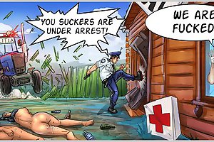 Mad policeman fucks all prostitutes in uniform xxx cartoons