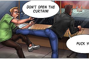 Dirty fuck cartoons with kinky dudes starving for very wet pussies for their cocks