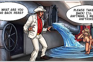 Very hot cartoon porn game with dirty naked whore starving for new cock