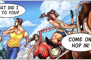 Hottest chicks and pretty fellow in xxx comic porn story