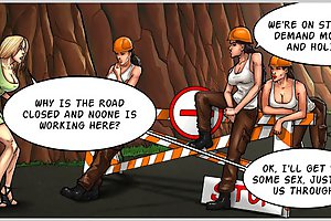 Mindless sex cartoon game with brutal whores starving for domiation and dirty humiliation