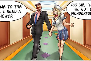 I need a shower at this xxx comics game! Yes sir, we got you a wonderful cabin