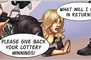 Amazing comic porn pictures with busty MILF begging about hardcore nonstop fuck in public
