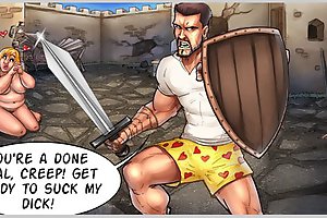 You are a done deal at this comic porn, creep! Ready to suck my dick!