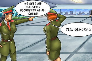 Mad sex cartoons with lusty bitches drilled in all dirty holes