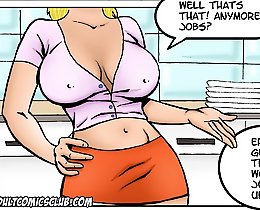 Juicy teen girl in white panty sexy cartoon