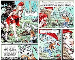 Little Red Riding Hood sweet cartoon boobs