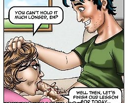 Cumshot on teacher's glasses sexy cartoons