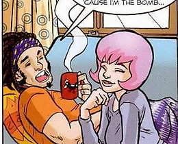 Young girl with pink hair want a dick right now porn comics