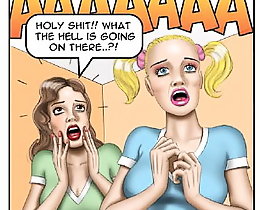 Adult Comics. Cun-man fuck cartoon woman by his head