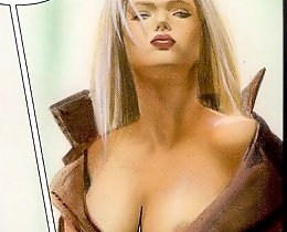 Sexy cartoons with pretty angel babe