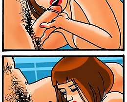 Sexy cartoon blowjob action