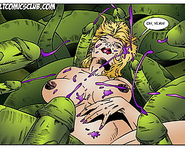 Alien cum on Lornas body xxx cartoon