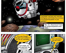 Erotic comics about Lorna space encounter