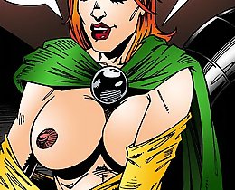 Megachick raiding boner's cock cartoon sexy comics