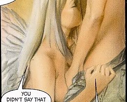 Cartoon porn with angel babe