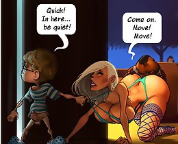 You should probably say something to your husband bitch, porn comics are waiting for your pussy
