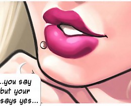 Great comic porn of a sexy as well as pretty little gal showing almost all to charm her education buddy