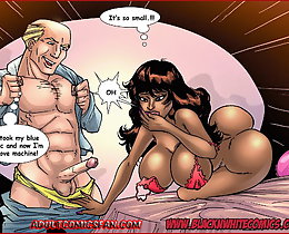 Interracial porn toons. Just looking at his african american tool has this slit so humid and tits erect