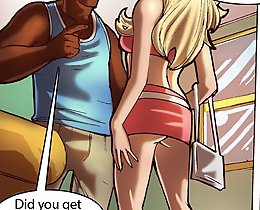 Shall we be the only ones on interracial comics? Yep, the dad and mom are outside having a romantic date evening