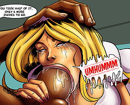 Night shift at Beaverton general. Horny nurse suck huge black cock interracial toon gallery