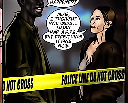 Four white bitches interacial comic porn