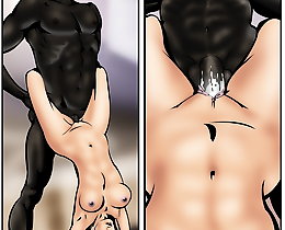 Interacial toon porn. Cheating wife fucked by black gardener
