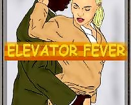 Elevator fever interracial comic fuck