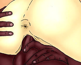 Two sledge-hammer interracial cartoon sex pic lovers doing stack of hay into both cunt holes