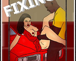 She wanted to have the car fixing, but that ebony cartoon porn guy fixed her ace of spades instead