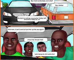 Four negroes didnt regret of inviting a young sexy maiden into their car. The black toon porn was awesome!