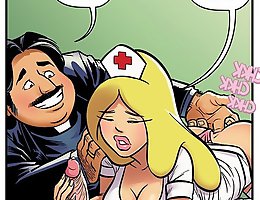 Jab comics show slutty nurses being fucked all over the place