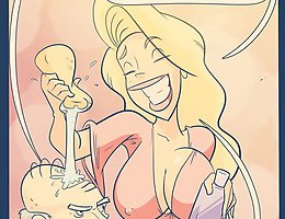 jab comix online story with the young blonde girl seducing a horny old man in the bathroom