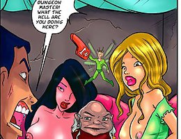 Jab porn cartoons where two sexy whores were seduced by midget