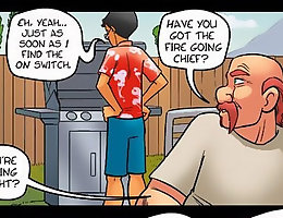 Jab porn cartoons show you how BBQ party can turn into a wild orgy