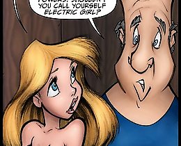 JKR comix. Barry start to eat slipping cartoon girl pussy