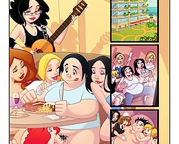 JKR comix. XXX cartoons collection with orgies and toon lesbians