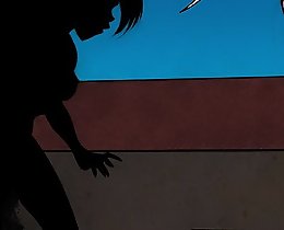 JKR comix. Delicious cartoon tits of sleeping blondy
