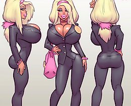 Big cartoon tits of dirty girls that love to have hot toon sex