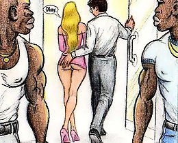 White slutty wife wants big black cocks erotic comics