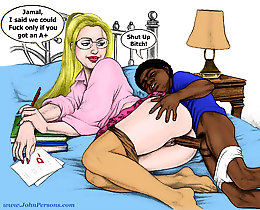 John Persons interracial cartoon porn