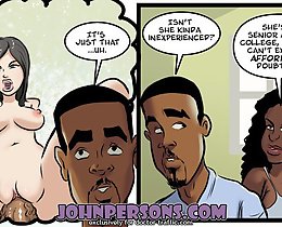 John Persons interracial art will show you hottest sex cartoons