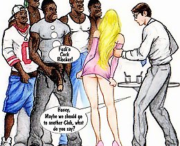 On this porn comics white slut buttfucked directly in nigga club