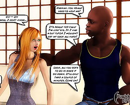 3d sex comic with redhead teen and black dick