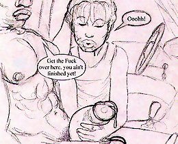 On this cartoon porn series BBC ripping white slut asshole