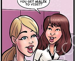 Lovely John Person cartoon lesbian sluts enjoy wild girl on girl sex with tons of hot pussy cum